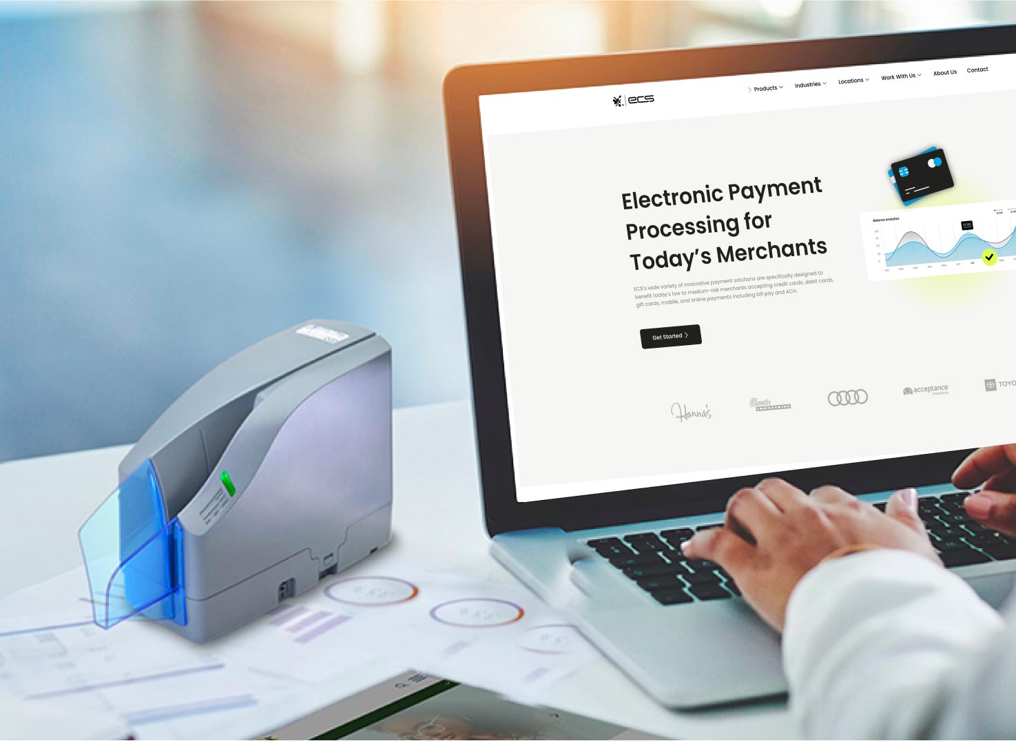 Our "RDC" Remote Deposit Capture allows checks to be deposited online, letting you save time and manage your business more efficiently.