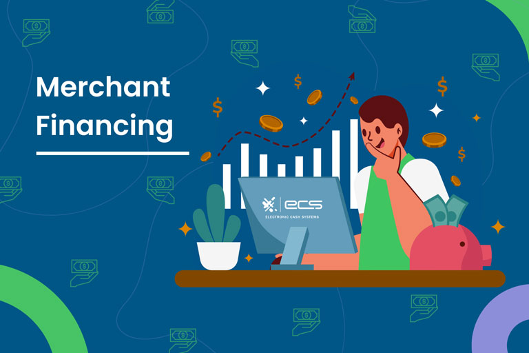 merchant financing illustration concept
