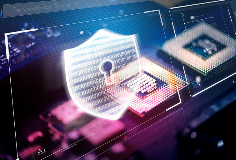 cybersecurity cocept. Transparent padlock