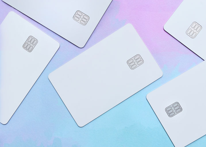 Credit cards next to each other