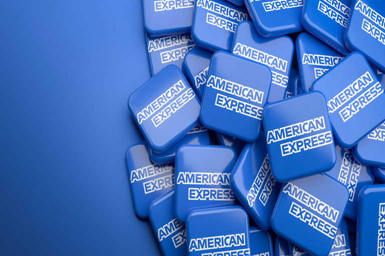 Several American express logos