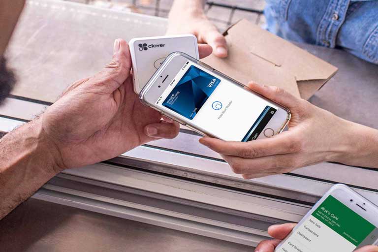 Mobile pay with a Clover Go wireless terminal