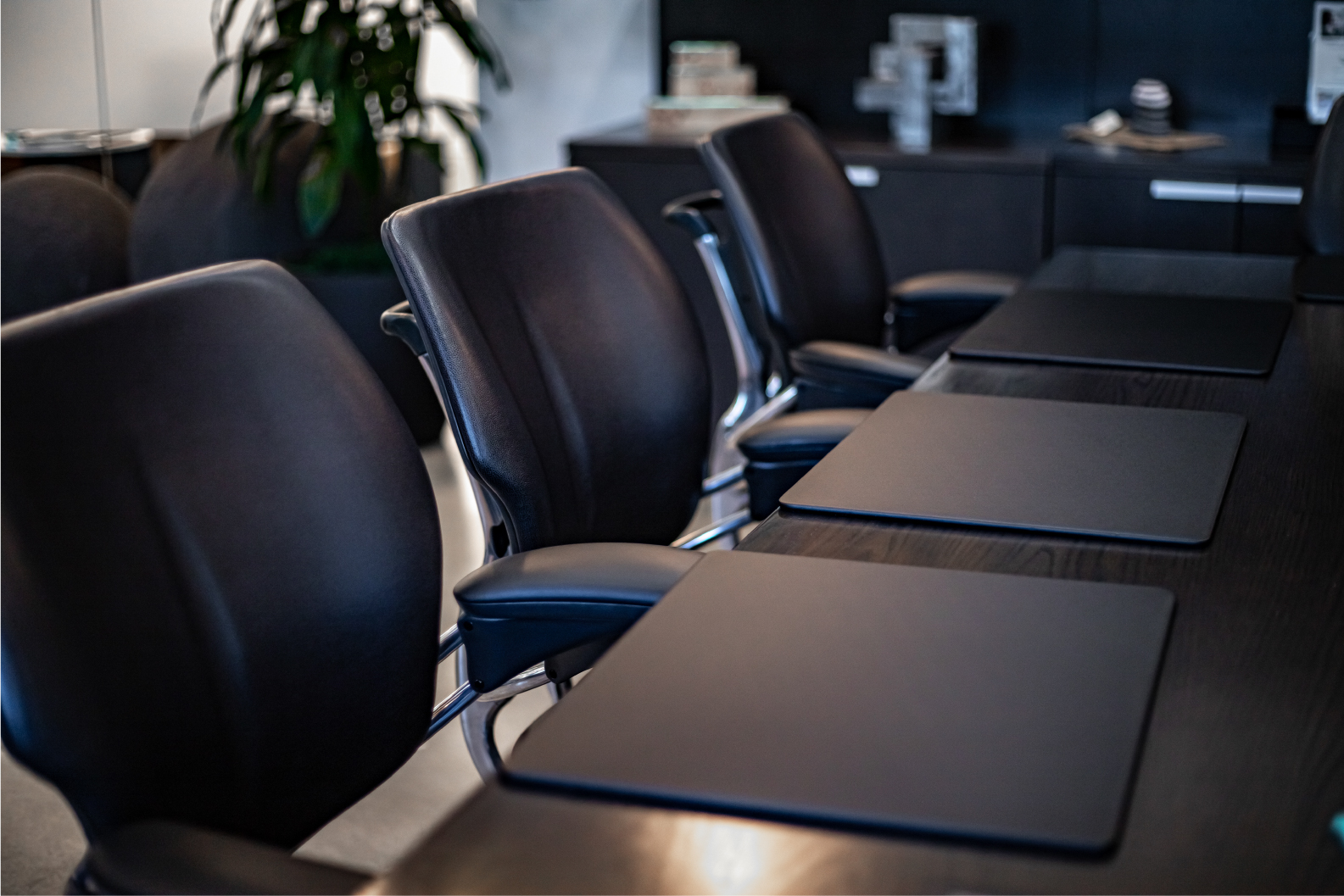 Three desk chairs