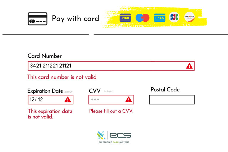 Infographic showing the benefits of showing the type of credit cards an online business shows vs not showing them