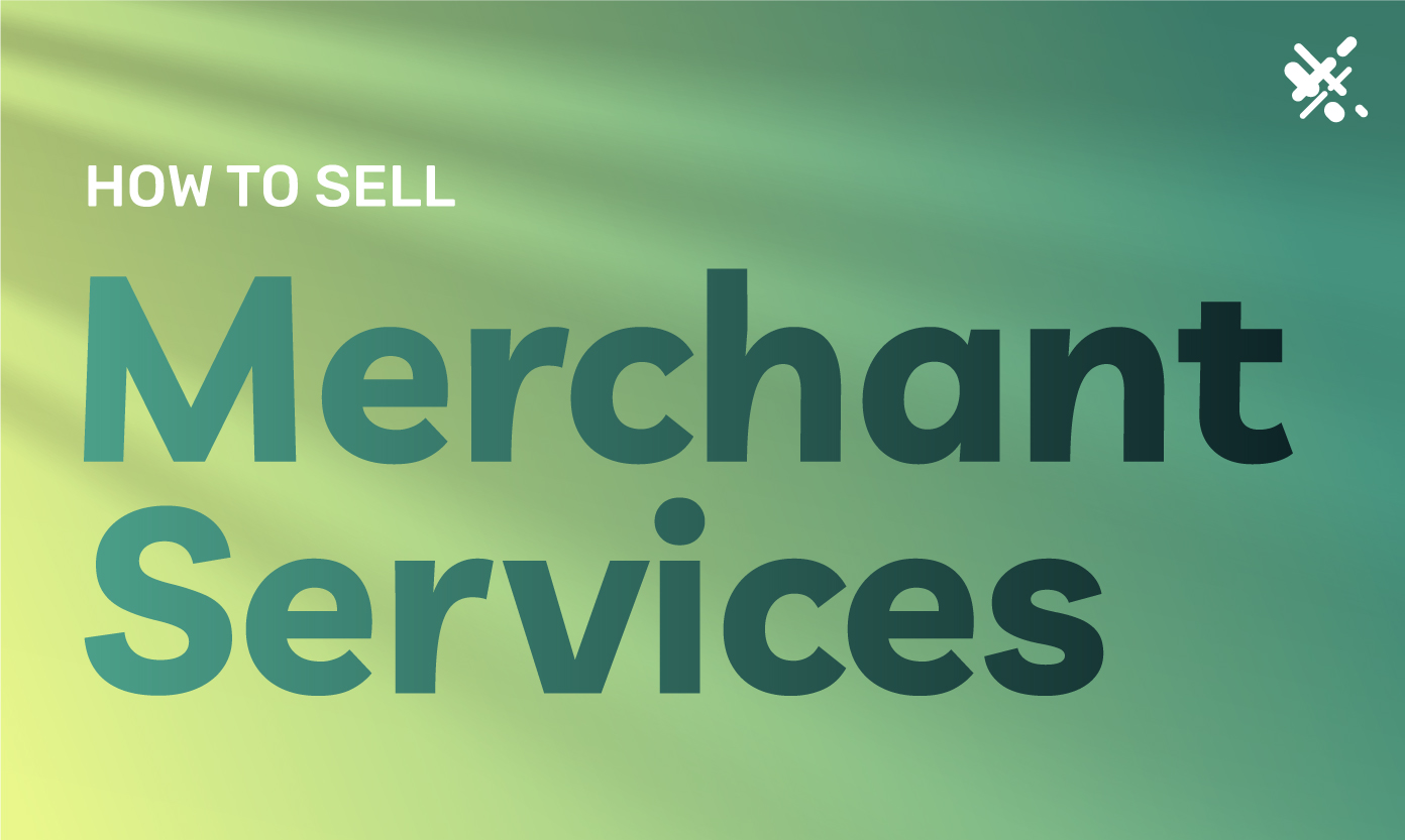 How to sell merchant services text with an ECS payments logo