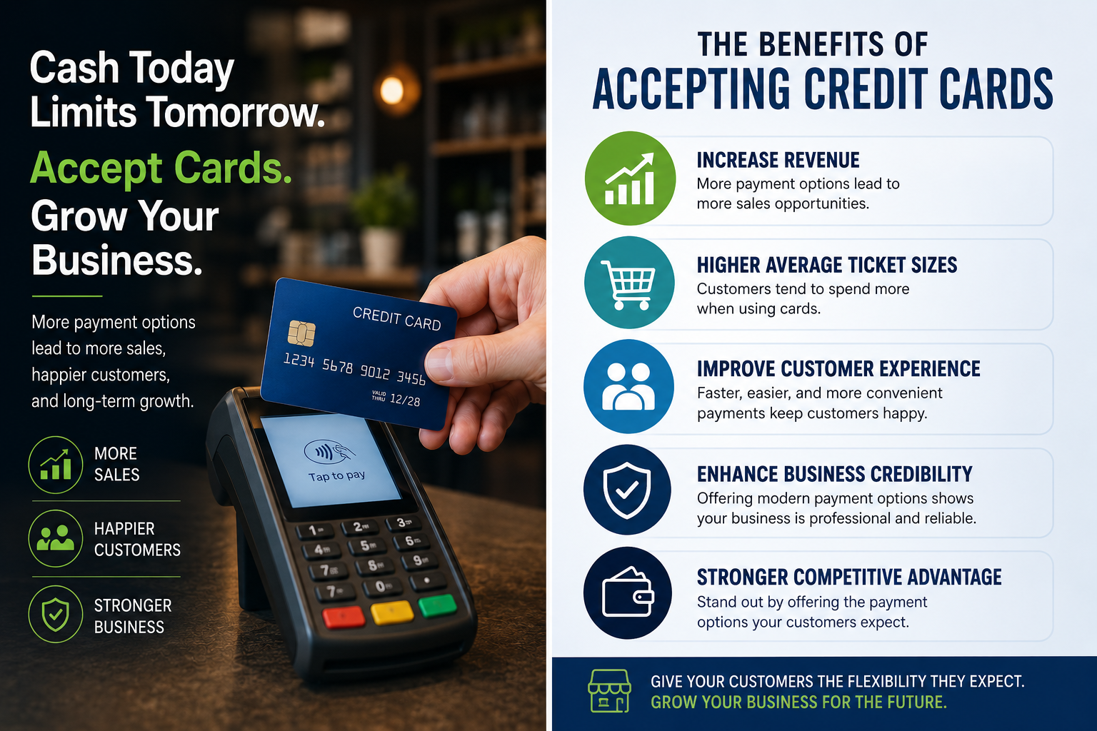 Accepting Credit Cards
Credit Card Processing
Cash-Only Business